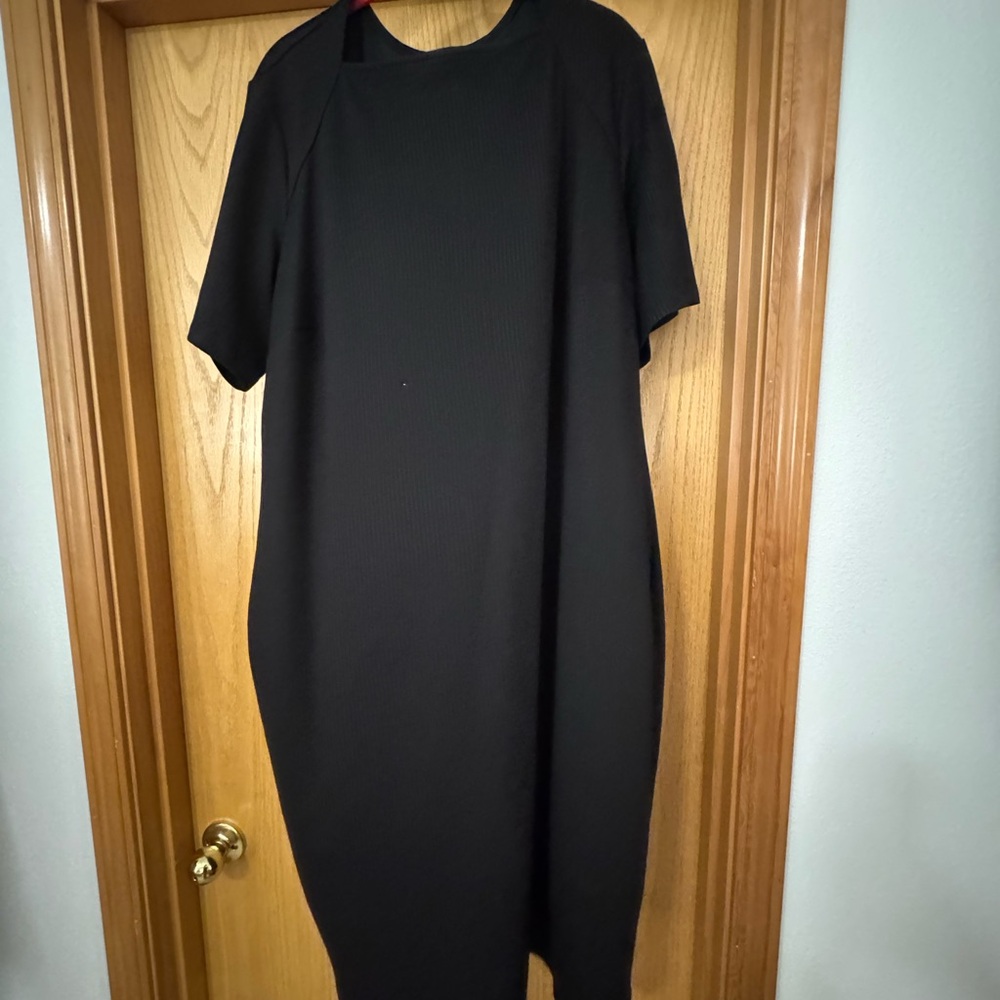 Universal Standard Envelope Neck pinstripe Dress